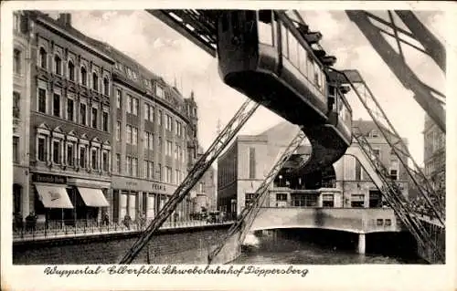 Ak Elberfeld Wuppertal, Schwebebahnhof Döppersberg