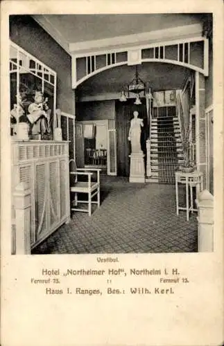 Ak Northeim in Niedersachsen, Hotel Northeimer Hof, Vestibül