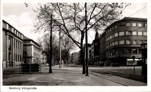 Ak Duisburg im Ruhrgebiet, Königstraße