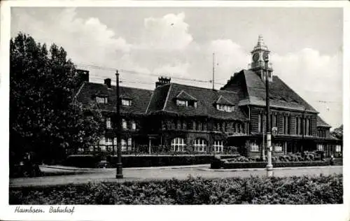 Ak Hamborn Duisburg im Ruhrgebiet, Bahnhof