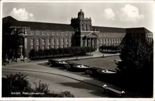 Ak Krefeld am Niederrhein, Realgymnasium