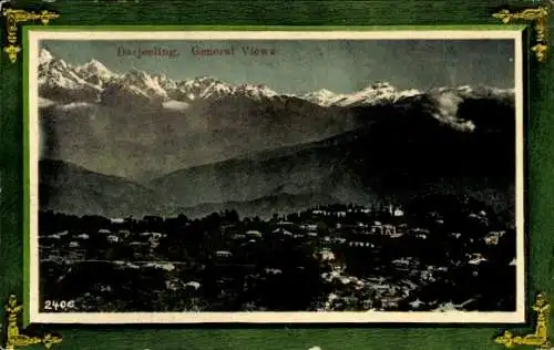 Passepartout Ak Darjeeling Indien, Panorama