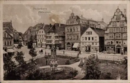 Ak Paderborn in Westfalen, Marienplatz