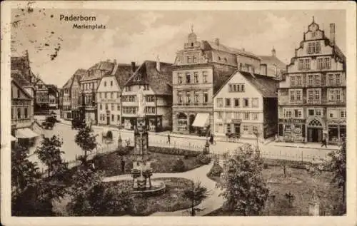 Ak Paderborn in Westfalen, Marienplatz