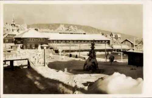 Ak Oberhof im Thüringer Wald, Teilansicht, Winter