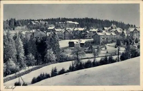 Ak Oberhof im Thüringer Wald, Teilansicht, Winter