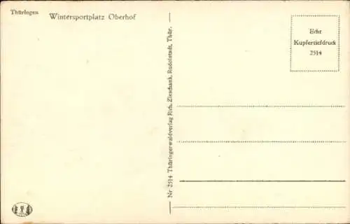 Ak Oberhof im Thüringer Wald, Teilansicht, Winter