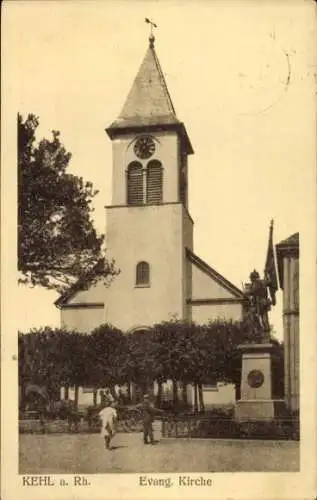 Ak Kehl am Rhein, Evangelische Kirche