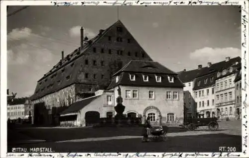 Foto Ak Zittau in Sachsen, Marstall