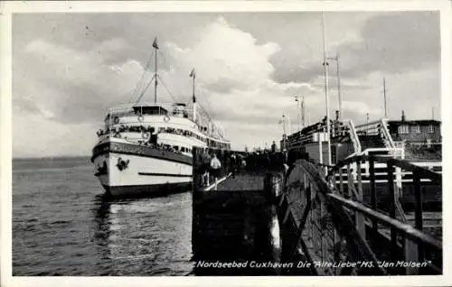 Ak Nordseebad Cuxhaven, Alte Liebe MS. Jan Molsen