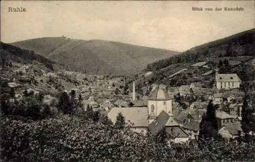 Ak Ruhla in Thüringen, Blick von der Knaudstraße