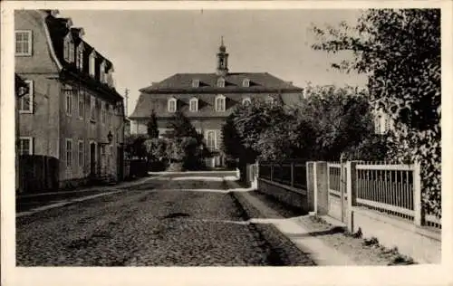 Ak Herrnhut in Sachsen, Bertelsdorfer Straße mit Kirche