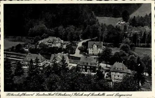 Ak Lautenthal Langelsheim am Harz, Blick auf Lesehalle und Liegewiese