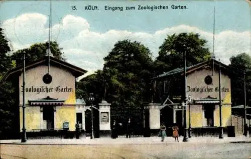 Ak Köln am Rhein, Eingang zum Zoologischen Garten