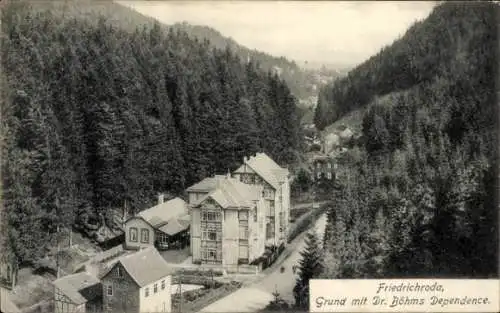 Ak Friedrichroda im Thüringer Wald, Grund, Dr. Böhmes Dependence