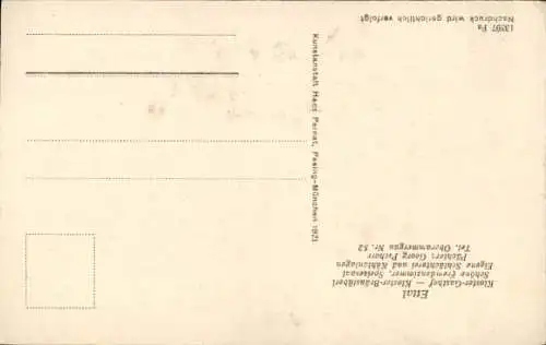 Künstler Ak Ettal Oberbayern, Kloster Gasthof, Inh. Georg Pschorr