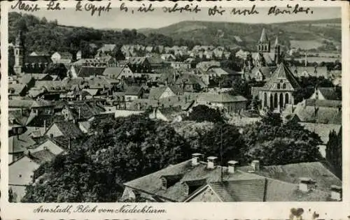 Ak Arnstadt in Thüringen, Blick vom Neideckturm