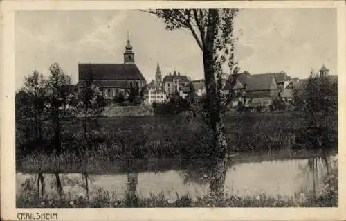 Ak Crailsheim in Württemberg, Teilansicht