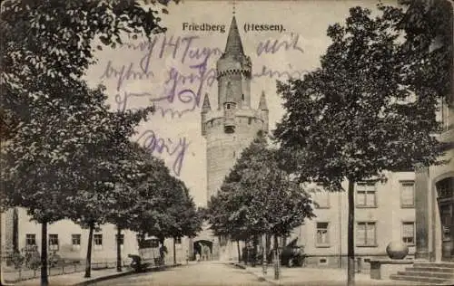 Ak Friedberg in Hessen, Turm