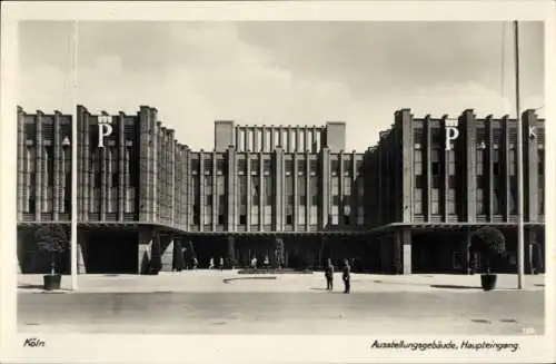 Ak Köln am Rhein, Pressa, Ausstellungsgebäude, Haupteingang