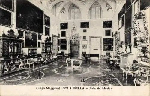 Ak Isola Bella Lago Maggiore Piemonte, Sala da Musica