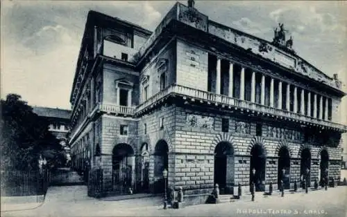 Ak Napoli Neapel Campania, Teatro S. Carlo