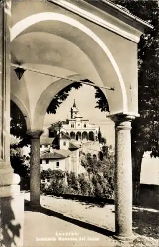 Ak Locarno Kanton Tessin Schweiz, Santuario Madonna del Sasso