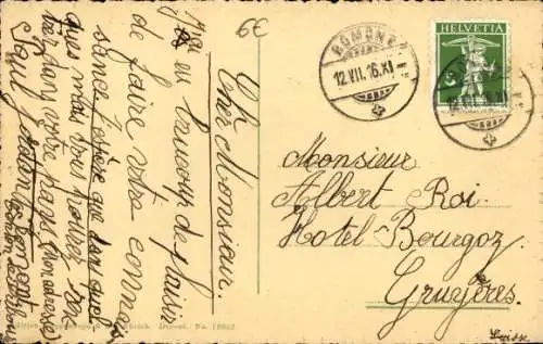 Ak Romont Glane Kanton Freiburg, Gesamtansicht