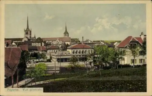 Ak Payerne Kt. Waadt Schweiz, Gesamtansicht