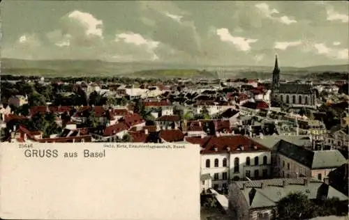 Ak Basel Stadt Schweiz, Gesamtansicht