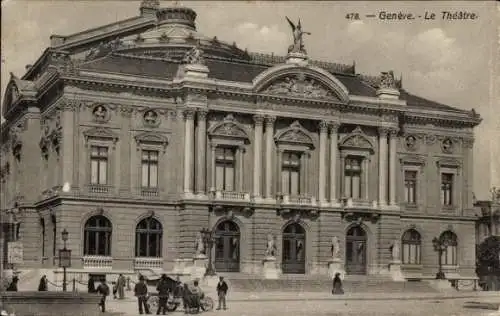 Ak Genève Genf Schweiz, Theater