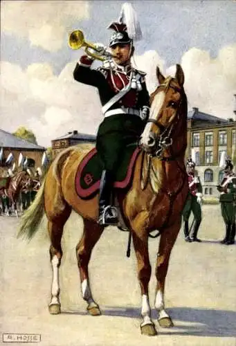 Künstler Ak Hosse, A., 2. Ulanen-Regiment König