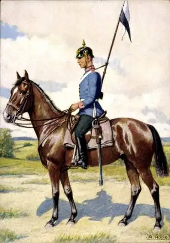 Künstler Ak Hosse, A., Westfälisches Dragoner-Regiment Nr. 7