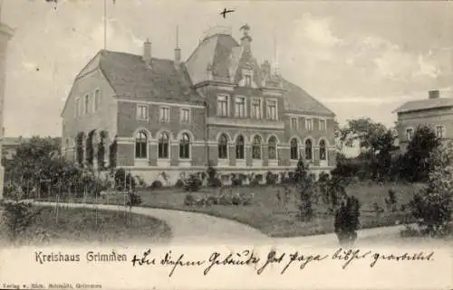 Ak Grimmen in Mecklenburg Vorpommern, Kreishaus