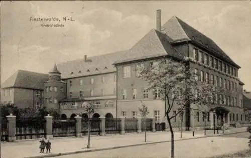 Ak Finsterwalde in der Niederlausitz, Knabenschule