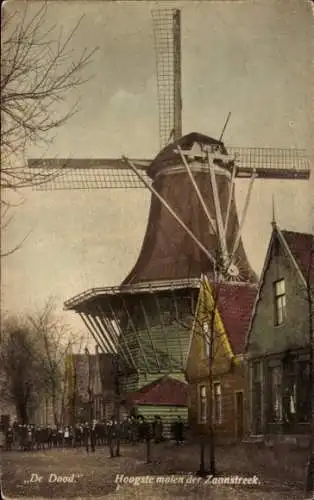 Ak Zaanstreek Nordholland, Windmühle De Dood