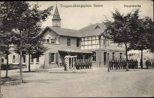 Ak Paderborn in Nordrhein Westfalen, Truppenübungsplatz Senne, Hauptwache