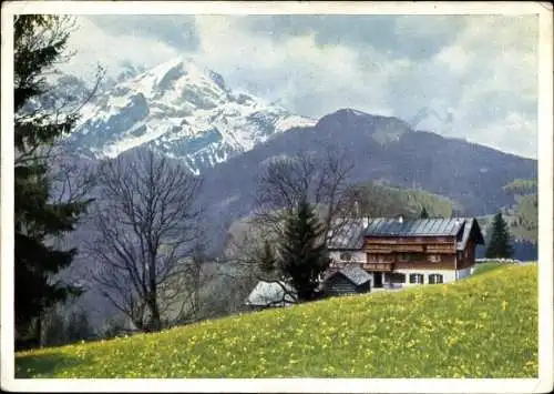 Ak Garmisch Partenkirchen in Oberbayern, Eckbauer, Panorama