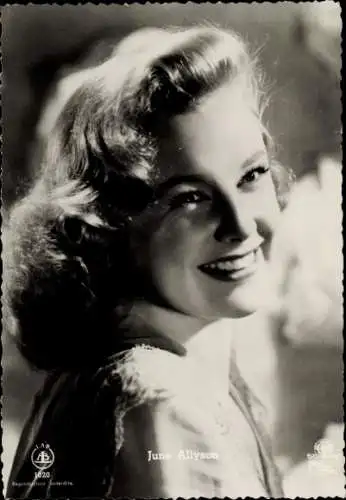 Ak Schauspielerin June Allyson, Portrait