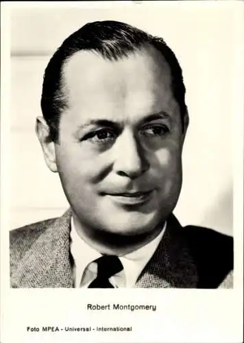 Ak Schauspieler Robert Montgomery, Portrait