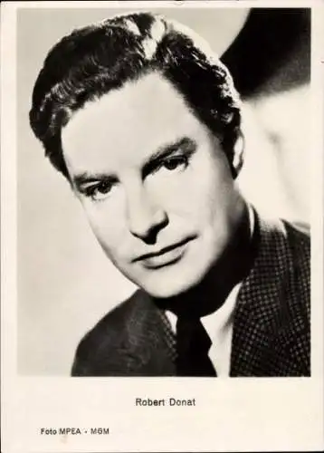 Ak Schauspieler Robert Donat, Portrait