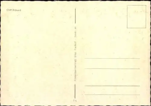 Ak Sänger Cliff Richard, Portrait, Seil