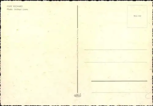 Ak Schauspieler und Sänger Cliff Richard, Portrait