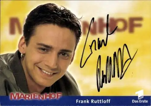 Ak Schauspieler Frank Ruttloff, Portrait, Autogramm, Serie Marienhof, ARD