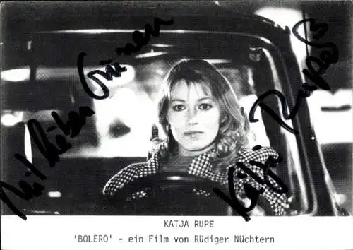 Ak Schauspielerin Katja Rupe, Portrait, Autogramm,  Film Bolero