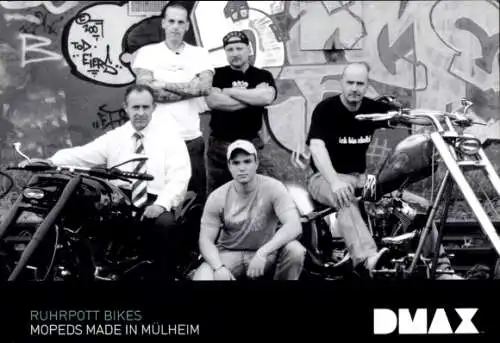 Ak Schauspieler, Autogramm, Ruhrpott Bikes Mopeds Made in Mülheim, DMAX