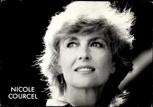 Ak Schauspielerin Nicole Courcel, Portrait, Autogramm