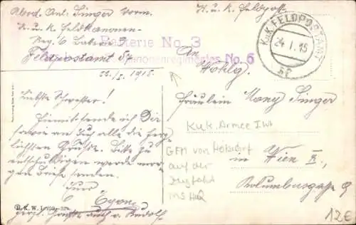 Künstler Ak Scolik jun., C., Generalstabschef Conrad von Hötzendorf, Fahrt zum Hauptquartier