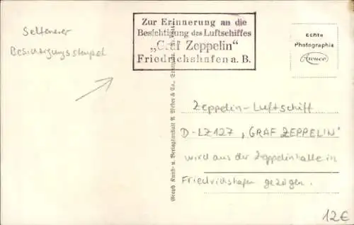 Ak Luftschiff LZ 127 Graf Zeppelin wird aus der Halle gezogen, Friedrichshafen