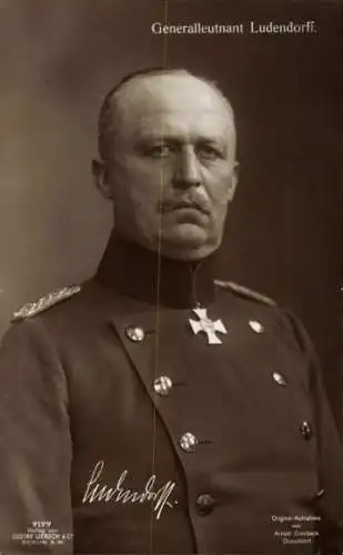 Ak Generalleutnant Erich Ludendorff, Generalstabschef der Ostarmee, Pour le Merite